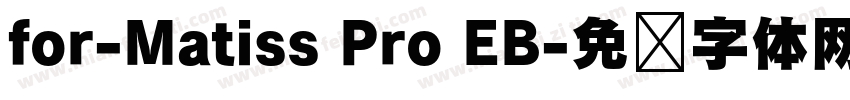 for-Matiss Pro EB字体转换